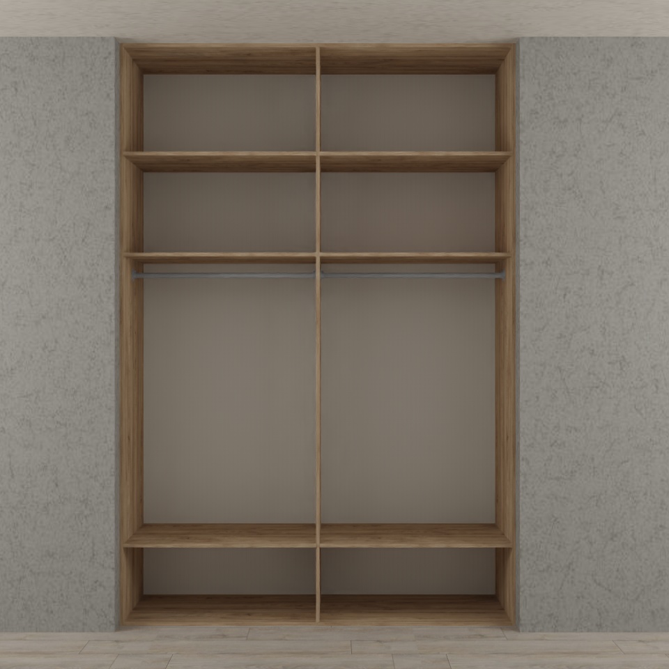 Схема встроенного шкафа-купе на заказ ᐈ Белогородка ᐈ Чайки